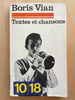 Boris Vian Textes et chansons